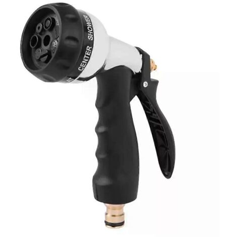 Hose Nozzle For Car Washing Spray Patterns Adjustable Water Hose Nozzle Heavy Duty Multi-Functional Sprayer With Non-Slip Handle
