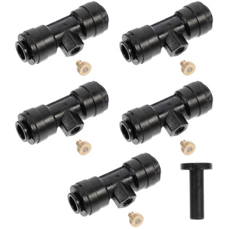 Hose Nozzle Garden Low Pressure Atomizing Sprayer Nozzle Set Square Shape For Cooling And Water-saving Projects 1Set