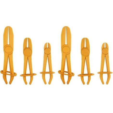 Hose Pliers, 6 Pieces Hose Pliers, Line Hose Pliers for Disconnecting Cooling Hoses, Brakes and Lines, Heaters, Radiators
