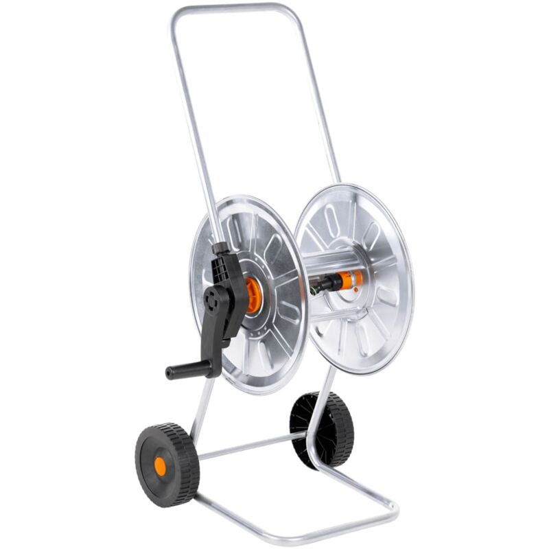 Hose Reel Cart For 50 M 1/2" Or 35 M 3/4" Hose Steel Vidaxl