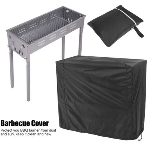 Hosse de protection BBQ Waterproof Barbecue Protecteur De Gril De Terrasse De Jardin 145 x 61 x 117cm noir-HEN