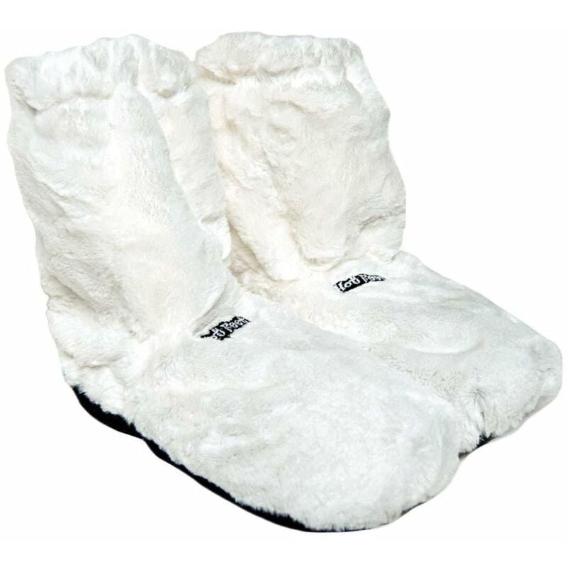 Hot Boots Deluxe, Chaussons Chauffants - Blanc