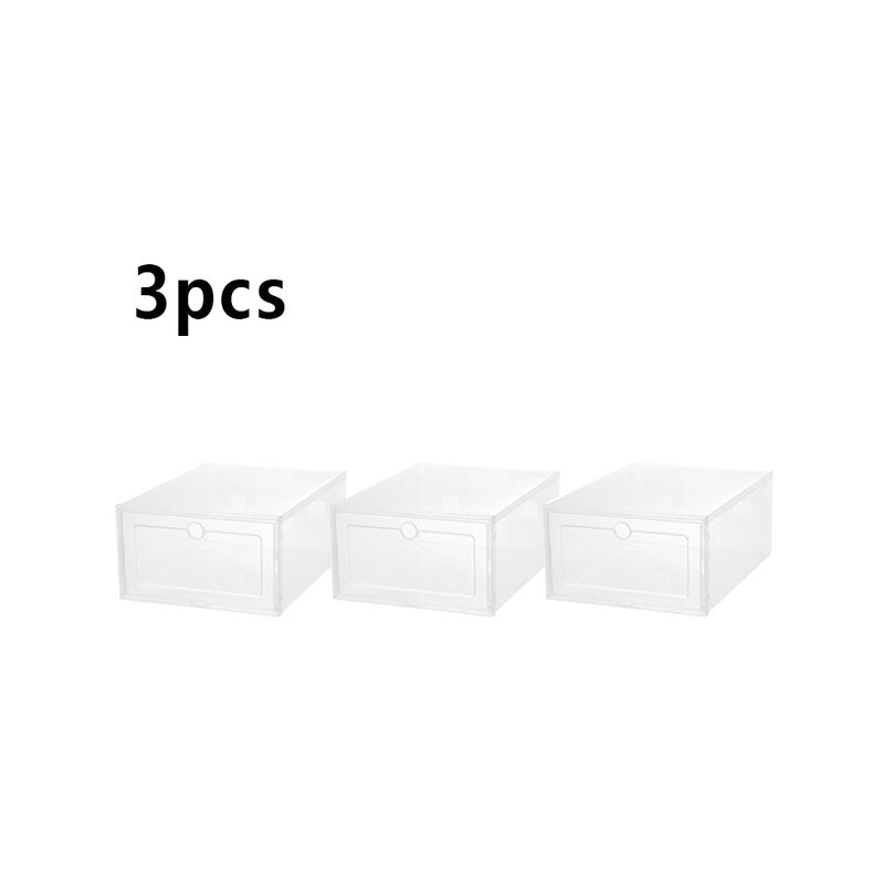 Hot Clear 1-6pcs Set di scatole per scarpe