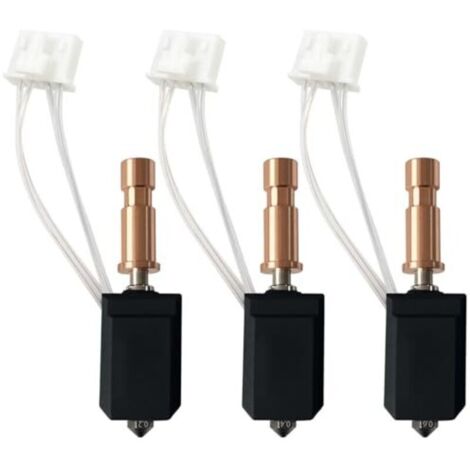Hot end in ceramica da 0,2 mm, 0,4 mm, 0,6 mm per Kobra S1 Combo, kit di estrusione della testina di stampa in acciaio inossidabile, ugello temprato, blocco riscaldante, asta riscaldante, termistore p