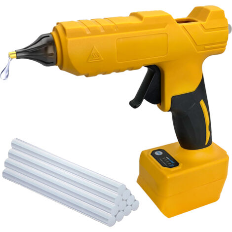 Hot Glue Gun Cordless , Glue Gun 100W for Crafting for DIY Handicrafts and Repair 11mm 10x Sticks (Tool Bare, no Battery, no Charger)-Compatible with Dewalt Battery