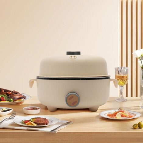 Hot Pot électrique Camping Portable Poêle à frire antiadhésive Cuisinière de voyage