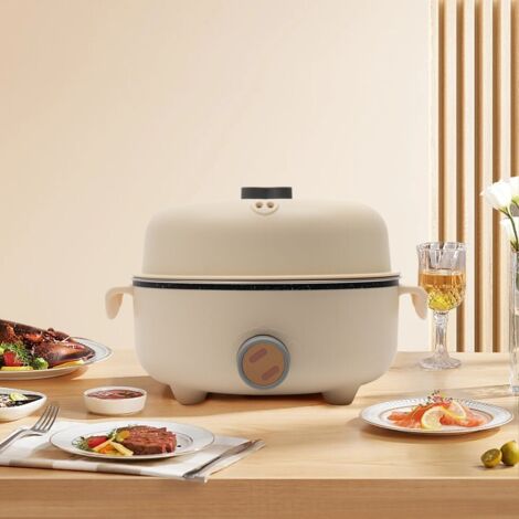 Hot Pot électrique Camping Portable Poêle à frire antiadhésive Cuisinière de voyage