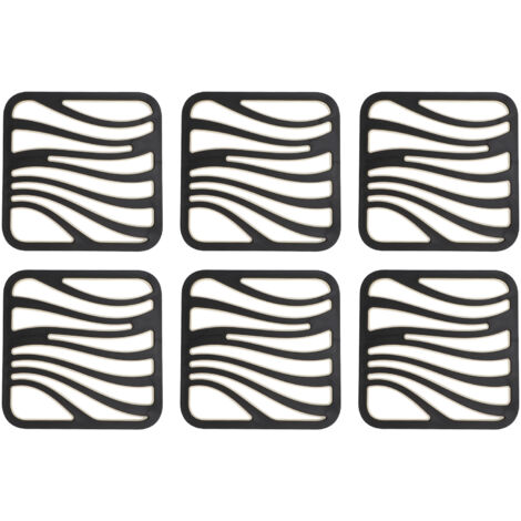 Hot Pot Pad Heat Resistant Prevent Slip Modern Hot Dish Holder for Kitchen Table Countertop 6pcs
