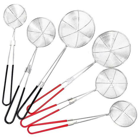 Hot Pot Sieb, Löffel, Spinnensieb für die Küche, 6 Stück, Lebensmittelsieb, Skimmer, Löffel, Sieb, Birne