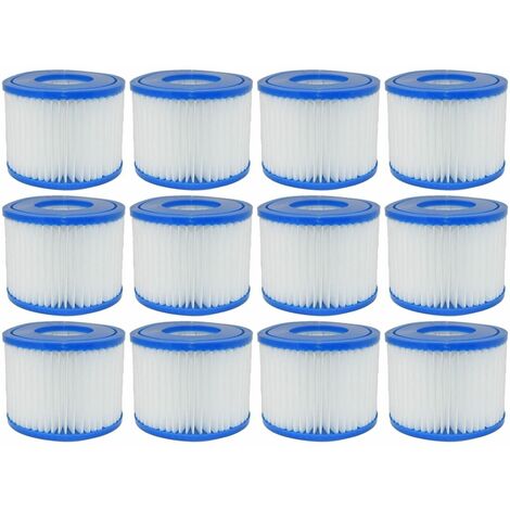 Hot Tub Filter Cartridge VI for Bestway Lay-Z-Spa Pack of 12