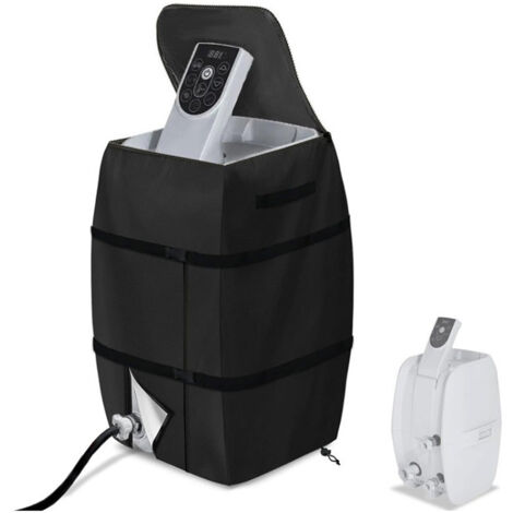 Hot Tub Spa Heater Pump Cover polyester Heat Protection Waterproof Dustproof Sunproof Insulated Spa Heater Cover Winter Outdoor 43x38x54cm