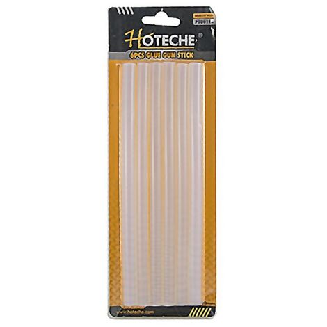HOTECHE cola termofusible 11x200 mm 6 barras blister , Cola adhesiva en barra para pistolas termofusibles 700162Múltiples usos, en bricolaje y decoraciónCola200 x 10 x
