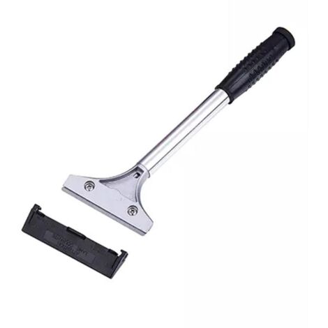 HOTECHE cutter raspador 100 mm &43 funda , Cutter raspador de aluminio Cabezal y mango de aleación de aluminio engomado Hoja de 100 mm Con funda de hoja.