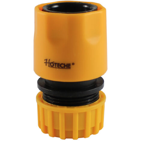 HOTECHE empalme conector 1/2  riego , Empalme conector rápido para mangueras de 1/2 pulgadaFabricado en PVCPara mangueras de 15mm.