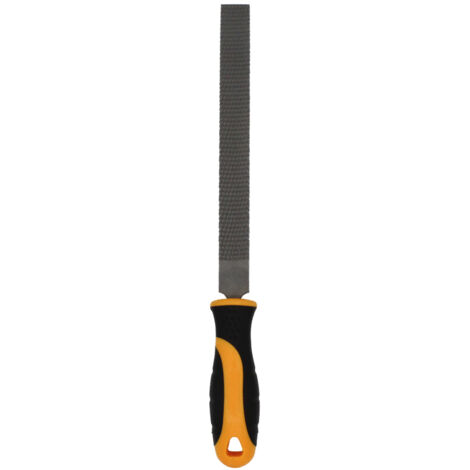 HOTECHE escofina plana 8 pulg. con mango , Escofina plana de 8 pulgadas, 200 mm para madera Hoteche Con mango engomado antideslizante Hoja de acero carbono tratado Tama