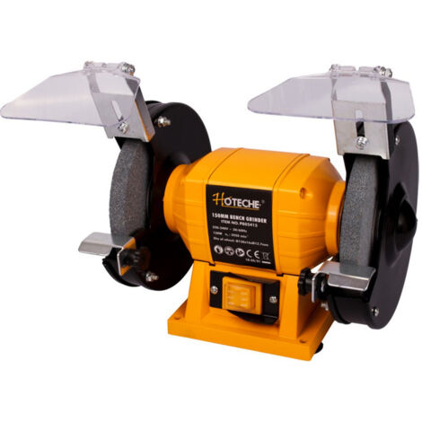 HOTECHE esmeriladora 150mm 2 discos 150w , Esmeriladora 2 discos 150W Hoteche Estructura de metal robusta y compacta para una mayor duración de vida útil Con 4 pies de goma