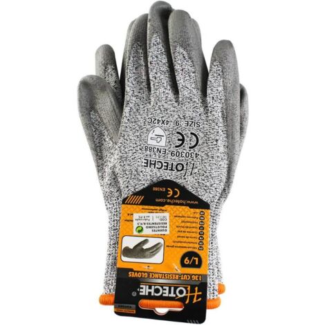 HOTECHE guantes polietileno talla 8 par , Guantes de polietileno talla 8 Hoteche Resistentes al corte Tejido a máquina con tejido de fibra de vidrio Alto rendimiento