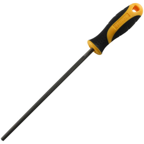 HOTECHE lima redonda entrefina 8 pulg. con mango , Lima redonda entrefina con mango Hoteche Tamaño: 8 pulgadas Fabricada en acero al carbono tratado térmicamente Mango