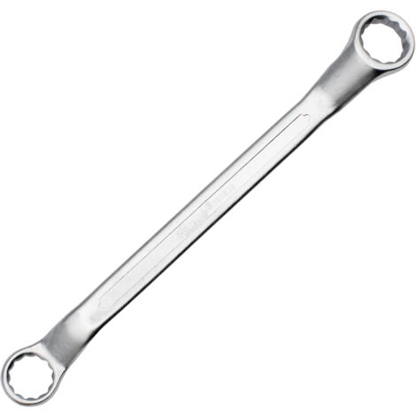 HOTECHE llave acodada 14/15 cromo vanadio , Llave plana acodada de dos bocas Hoteche Llave acodada con doble boca de estrella de 14x15 mm Fabricada en acero cromo vanadio c