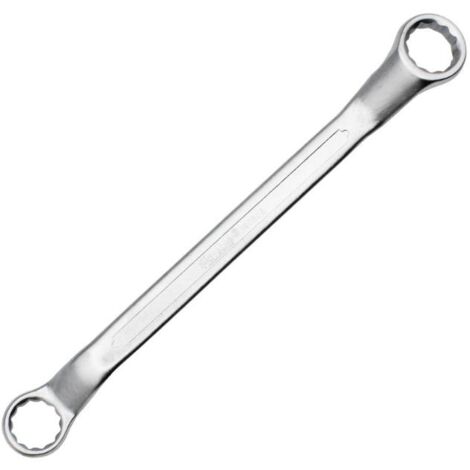 HOTECHE llave acodada 6/7 cromo vanadio , Llave plana acodada de dos bocas Hoteche Llave acodada con doble boca de estrella de 6x7 mm Fabricada en acero cromo vanadio conoc