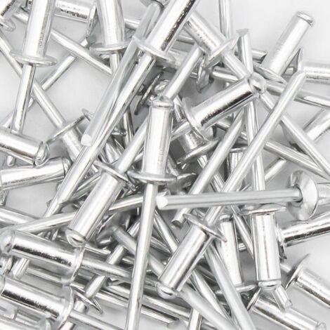 HOTECHE remache aluminio 4x9.5mm 50pz bolsa , Remaches de aluminio 4,0x9,5 mm Hoteche Fabricados en aluminio de alta calidad Ligeros y resistentes a la corrosión Tamaño