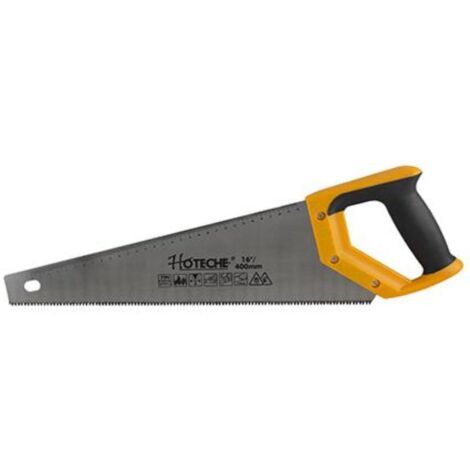 HOTECHE serrucho carpintero m/ cerrado 16 p , Serrucho con mango cerrado para carpintería y bricolaje. 340103. Indicado para corte de maderas, aglomerado, contrachapados, etc. - Ho