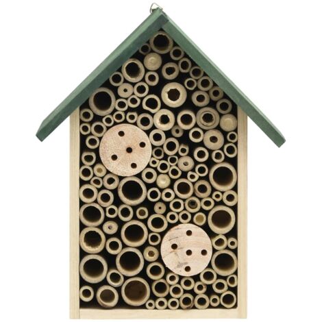 Hôtel à insectes 2 pcs 23x14x29 cm Bois de sapin massif CFW269901