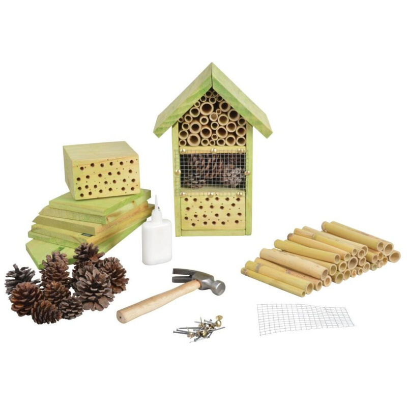 Esschert Design Insektenhotel für Kinder, zum selber bauen, 19 x 14 x 27 cm