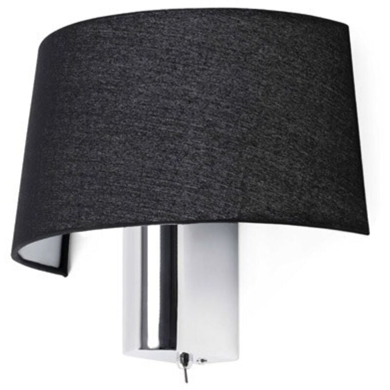 

Aplique negro Hotel H20 cm 1 bombilla