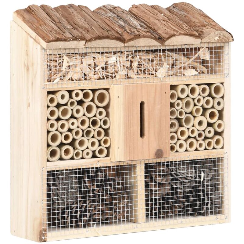 

Hotel de insectos madera de abeto 30x10x30 cm