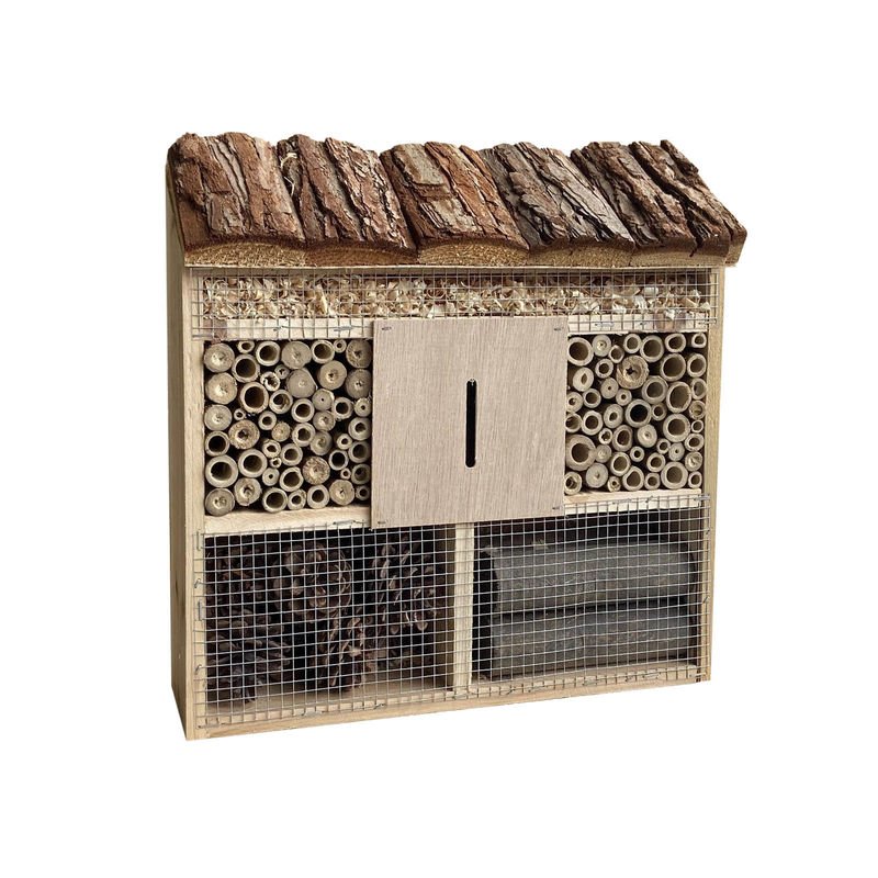 

Hotel para insectos 305 x 95 x 310 mm, ayuda natural para la anidación de diferentes insectos