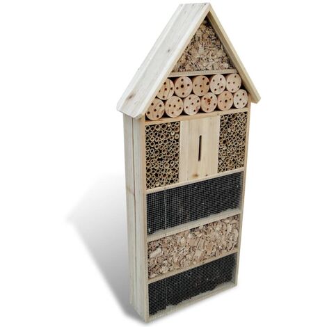 Hotel para insectos, tamaño XXL, 50 x 15 x 100 cm - Marrón
