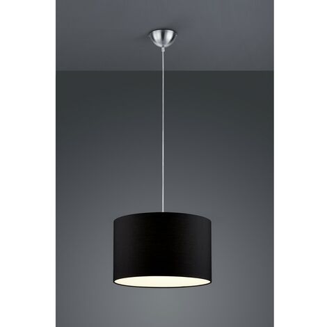 Hotel Suspensión 1xE27 Negra Pantalla Ø40 cm Trio Iluminación