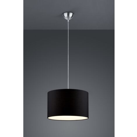 Hotel Suspensión 1xE27 Negra Pantalla Ø40 cm Trio Iluminación
