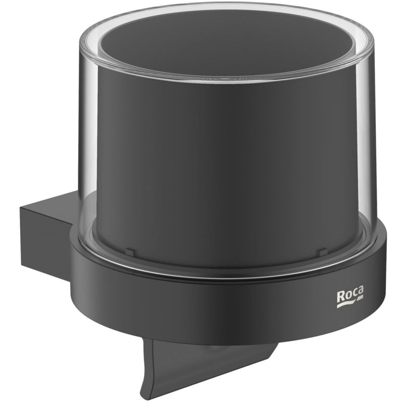 Round hotels Roca Distributeur mural Couleur : Noir mat