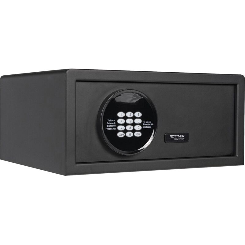 Rottner - Hoteltresor Aurora Lap - Hotelsafe, Möbeltresor Mit Zahlenscloss, Anthrazit