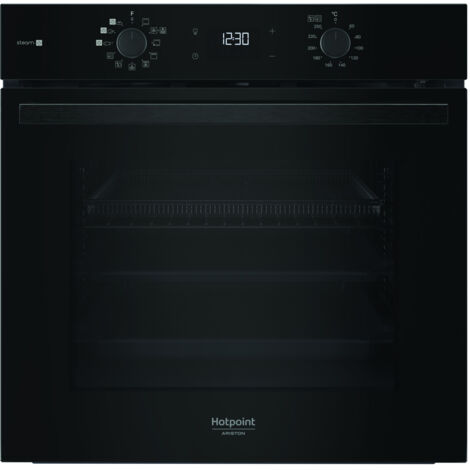 Hotpoint Ariston Forno da incasso HAO3 K78PSUF B. Dimensione del forno: Media, Tipo di forno: Forno elettrico, Capacità interna forno totale: 71 L. Posizionamento dell'apparecchio: Da incasso, Colo...