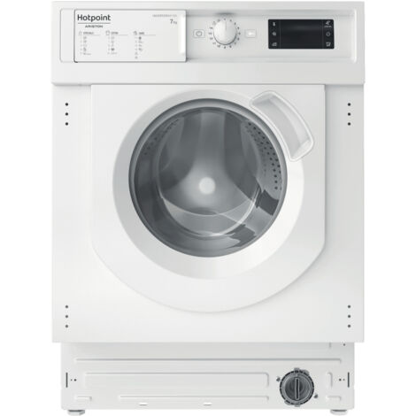 Hotpoint Ariston Lavatrice da incasso BI WMHG 71483 EU N. Tipo di carica: Caricamento frontale. Capacità cestello: 7 kg, Classe di efficienza della centrifuga: B, Silenz... - 869991619310 - BIWMHG7148