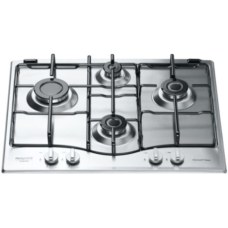 Hotpoint Ariston PCN 642 IX Piano Cottura a Gas 4 Zone 60 cm Acciaio Inox