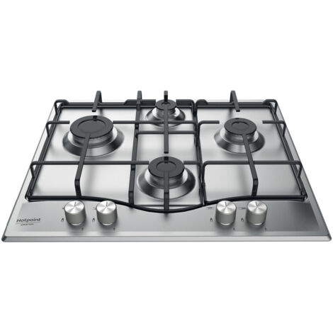Hotpoint Ariston PCN 642 IX Table de cuisson à gaz 4 zones 60 cm Acier inoxydable