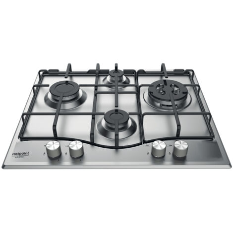 Hotpoint Ariston Piano cottura a gas PCN 642 T/IX/HA. Colore del prodotto: Acciaio inox, Posizionamento dell'apparecchio: Da incasso, Tipo di piano cottura: Gas. Tipo di controllo: ... - PCN642T/IX/HA