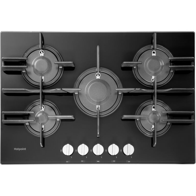 Hotpoint FTGHG 751 D/HA(BK) Noir Intégré 75 cm Gaz 5 zone(s)