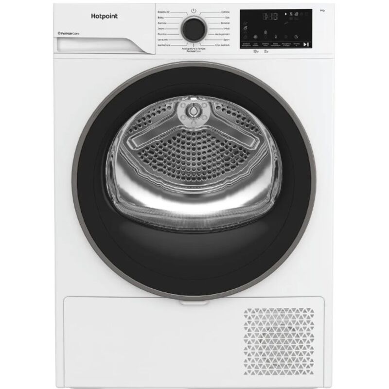 Hotpoint Ariston HPT 93D BS IT, Capacità 9kg, classe D, EasyIron, Slim, PetHair Removal Profondità mobile 46 cm