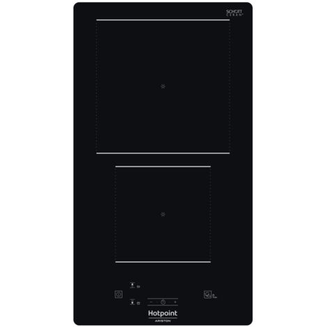 Hotpoint HQ 0930S NE Piano Cottura ad Induzione 2 Zone Comandi centrali a sfioramento 9 Livelli di potenza MyMenu 29 cm Nero