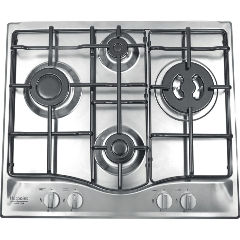 Hotpoint Ariston PCN 642 T/IX/HAR Table de cuisson au gaz Acier inoxydable - 4 foyers