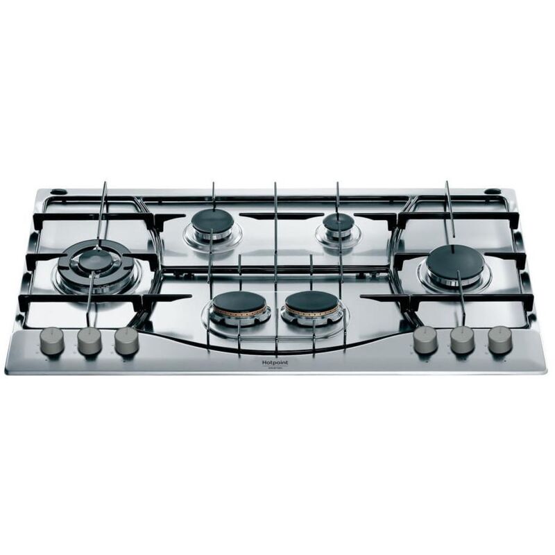 Hotpoint PHN 962 TS/IX/HA Table de cuisson à gaz encastrable 90 cm 6 brûleurs
