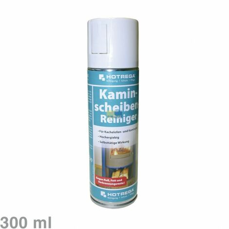 Hotrega Kamin- / Ofenscheiben-Reiniger 300ml Aktivschaum-Reiniger für Kachelofen- und Kaminglas