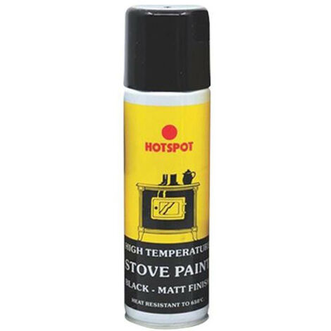 Hotspot HOT200911 Spray Stove Paint Matt Black 150ml