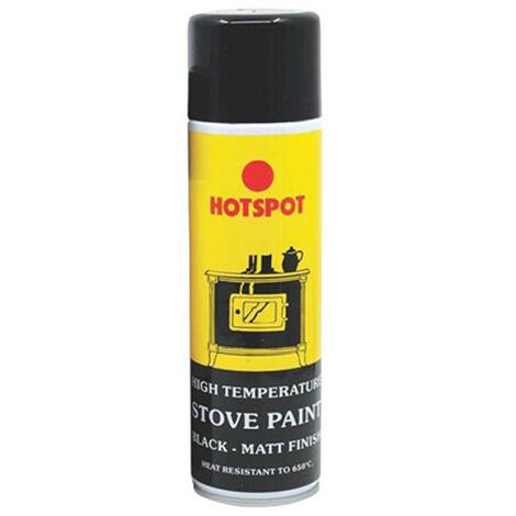 Hotspot HOT200921 Spray Stove Paint Matt Black 250ml