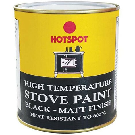 Hotspot HOT201040 Stove Paint Matt Black 500ml